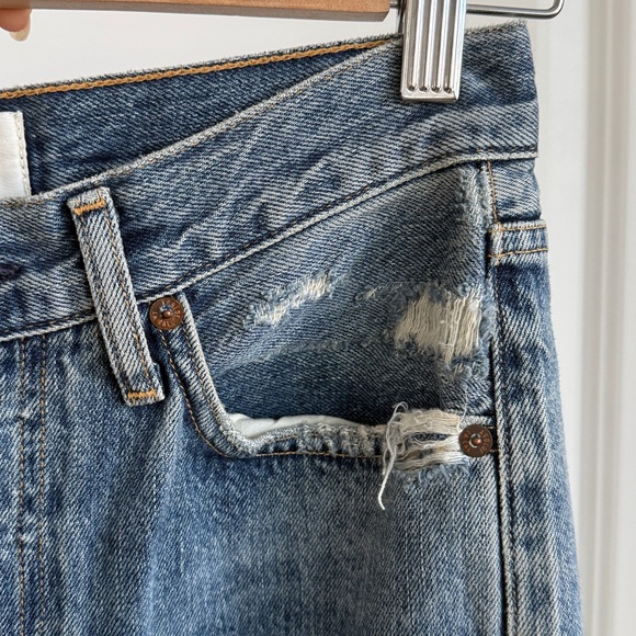 Agolde Riley High Rise Straight Crop in Frequency - Picture 11 of 13